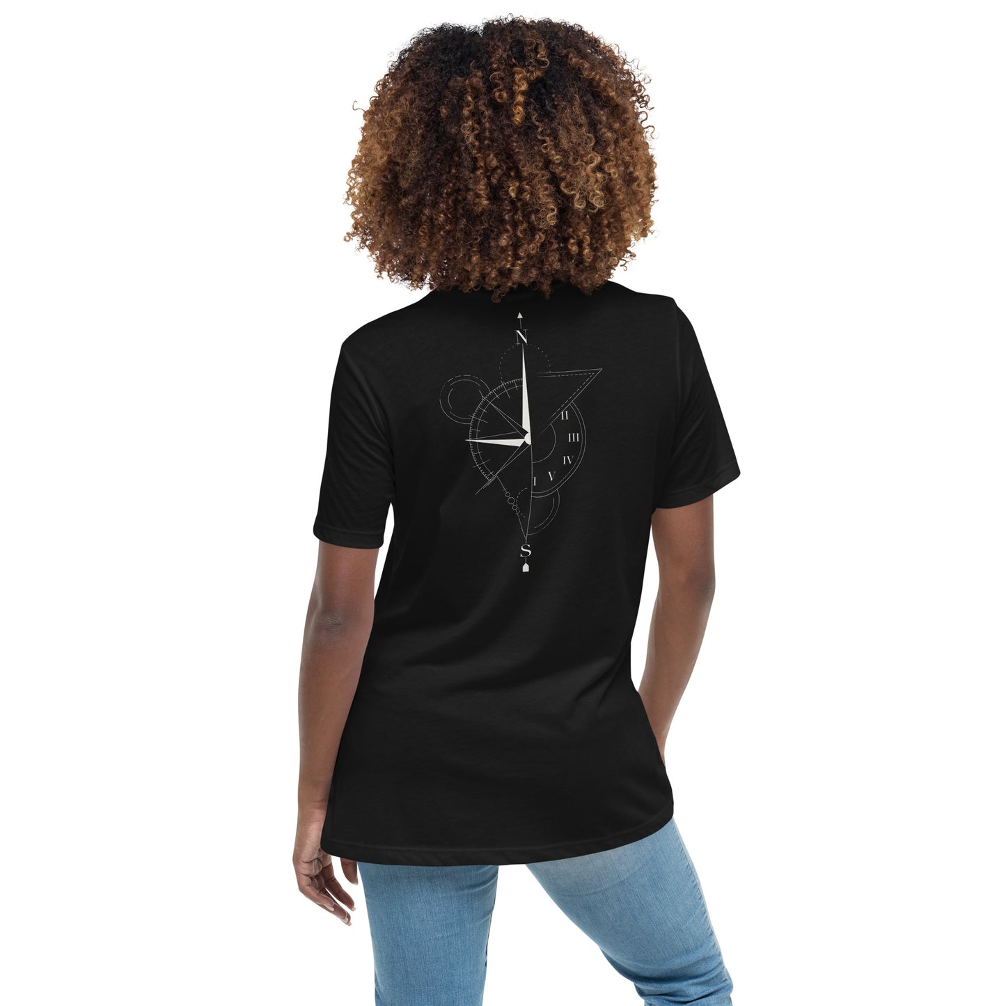 Lockeres Damen-T-Shirt Compass Watch